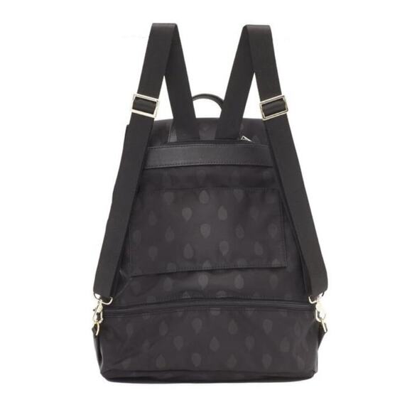 NWT Helen Kaminski Black Giorgia Nylon Convertible Backpack Bag